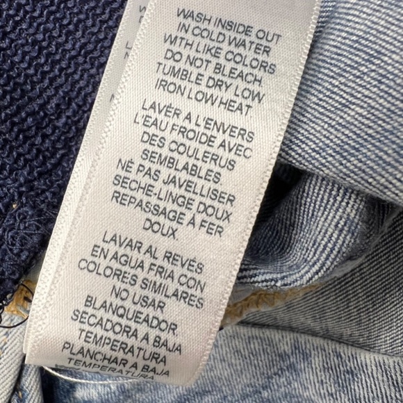 Good American Maternity Jean 8 Blue Distressed Stretch Skinny Denim Elastic Side - Picture 11 of 11